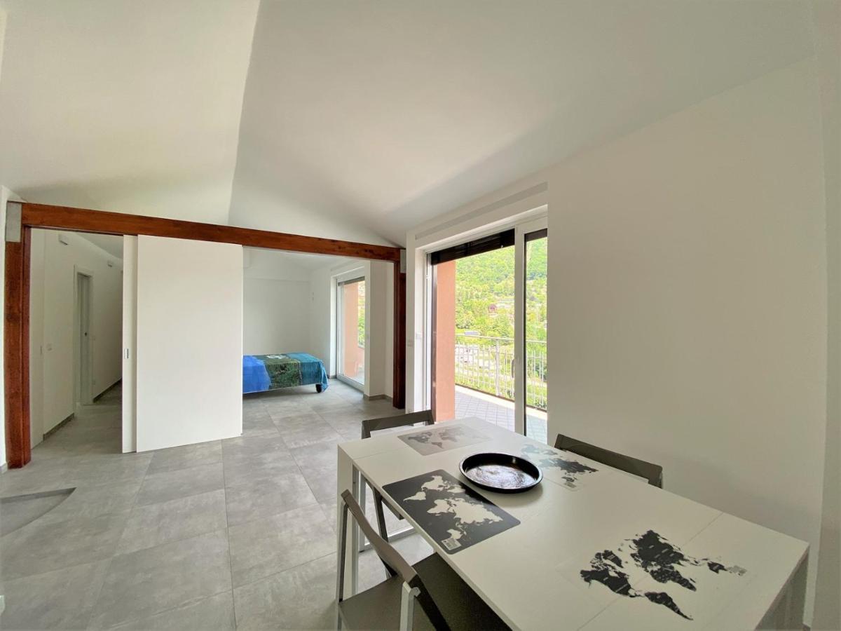 La Rondinella - Loft With Fantastic View On Lake Como Apartment อาร์เจโญ ภายนอก รูปภาพ