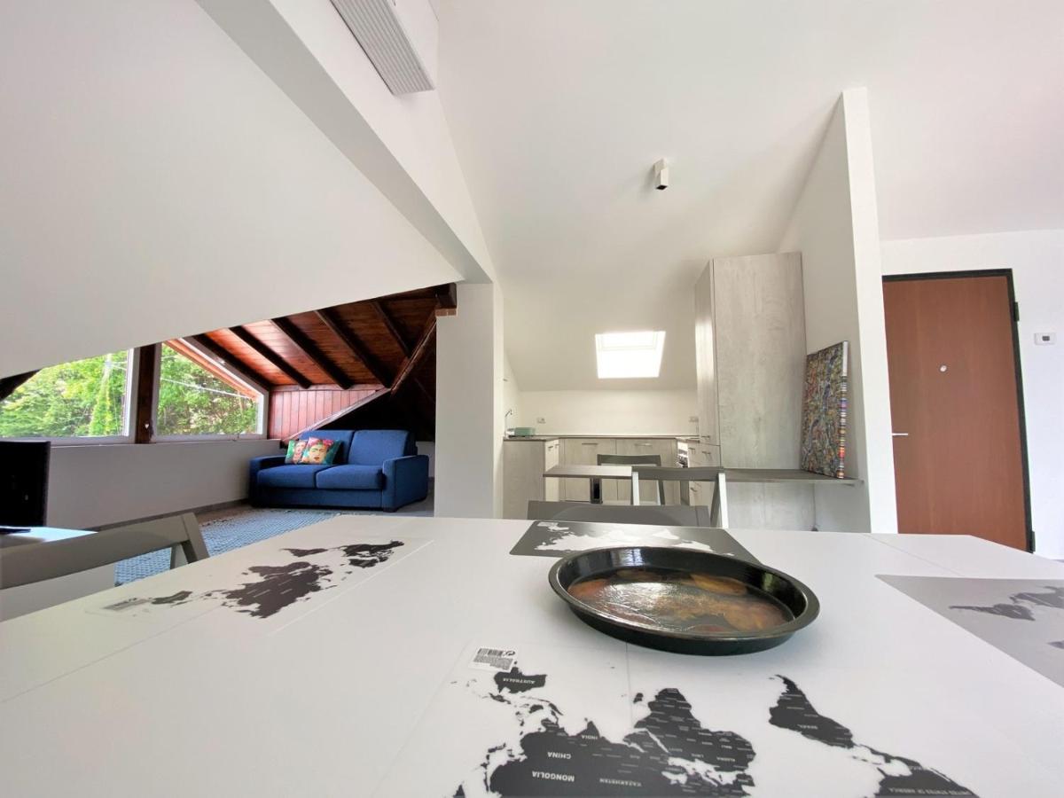 La Rondinella - Loft With Fantastic View On Lake Como Apartment อาร์เจโญ ภายนอก รูปภาพ
