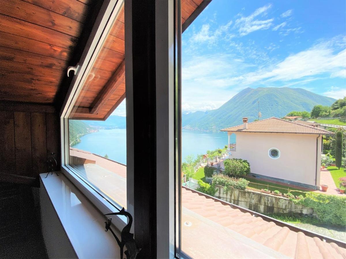 La Rondinella - Loft With Fantastic View On Lake Como Apartment อาร์เจโญ ภายนอก รูปภาพ