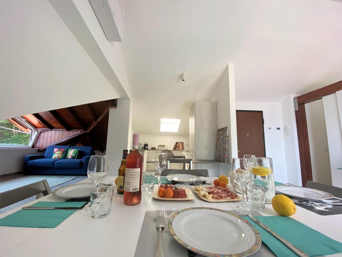 La Rondinella - Loft With Fantastic View On Lake Como Apartment อาร์เจโญ ภายนอก รูปภาพ