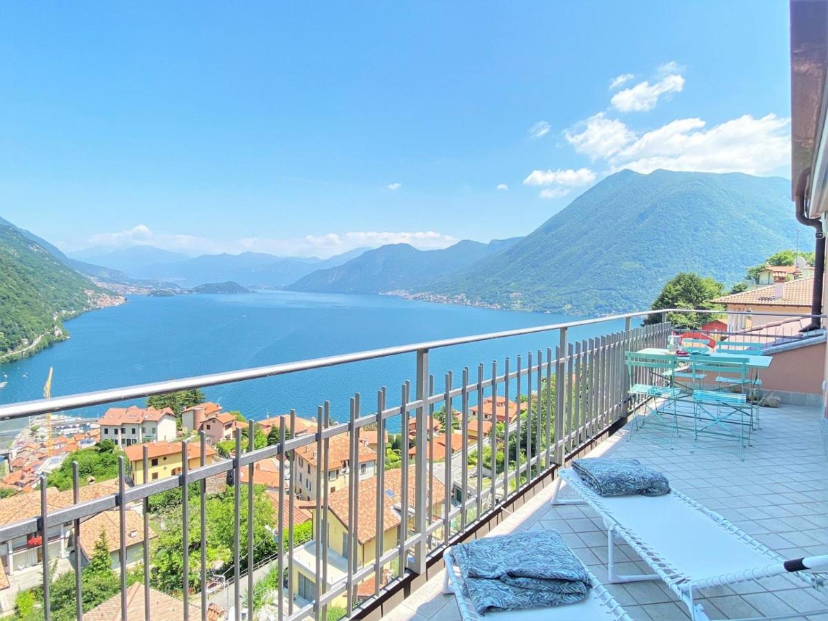 La Rondinella - Loft With Fantastic View On Lake Como Apartment อาร์เจโญ ภายนอก รูปภาพ