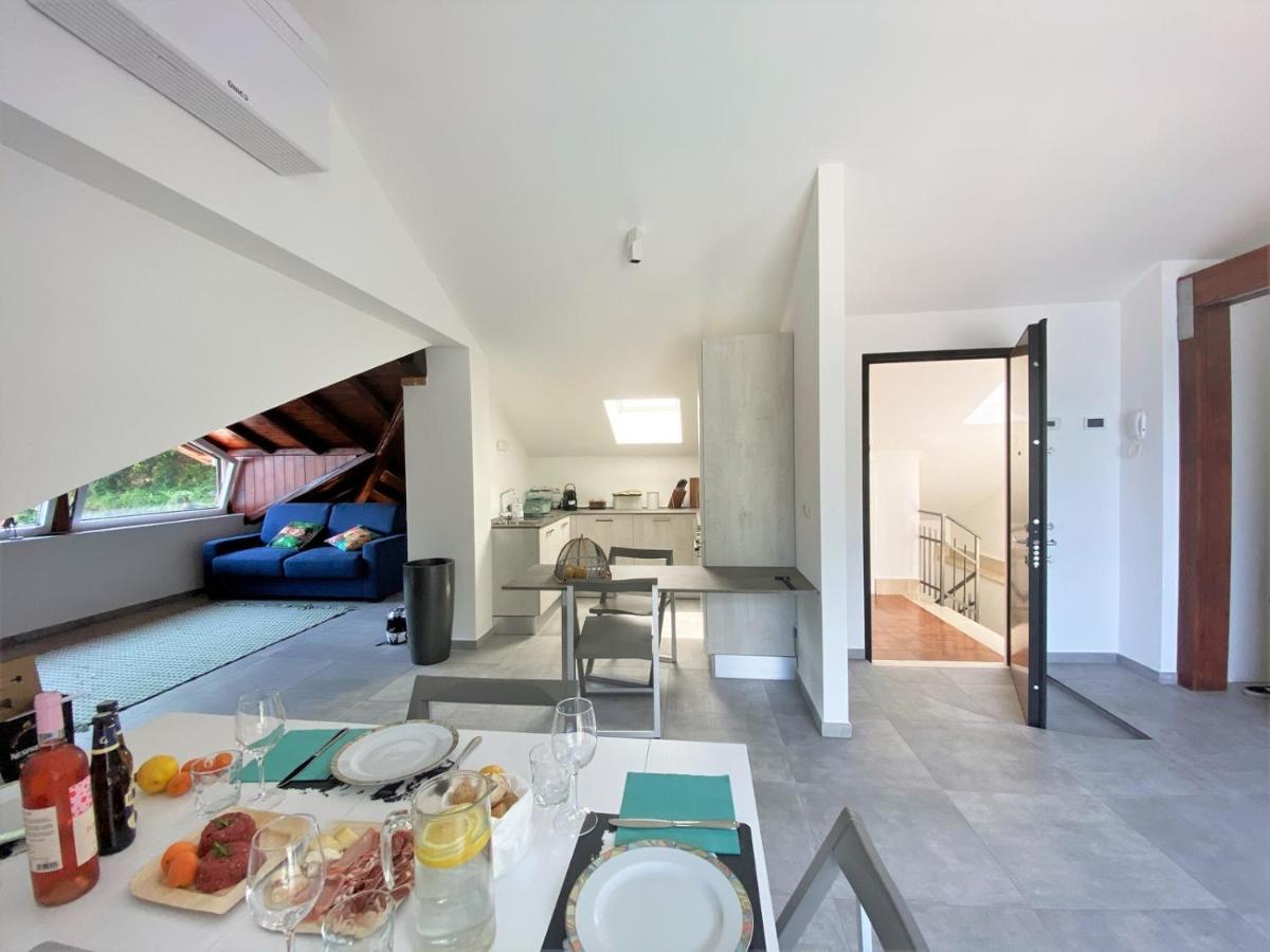 La Rondinella - Loft With Fantastic View On Lake Como Apartment อาร์เจโญ ภายนอก รูปภาพ