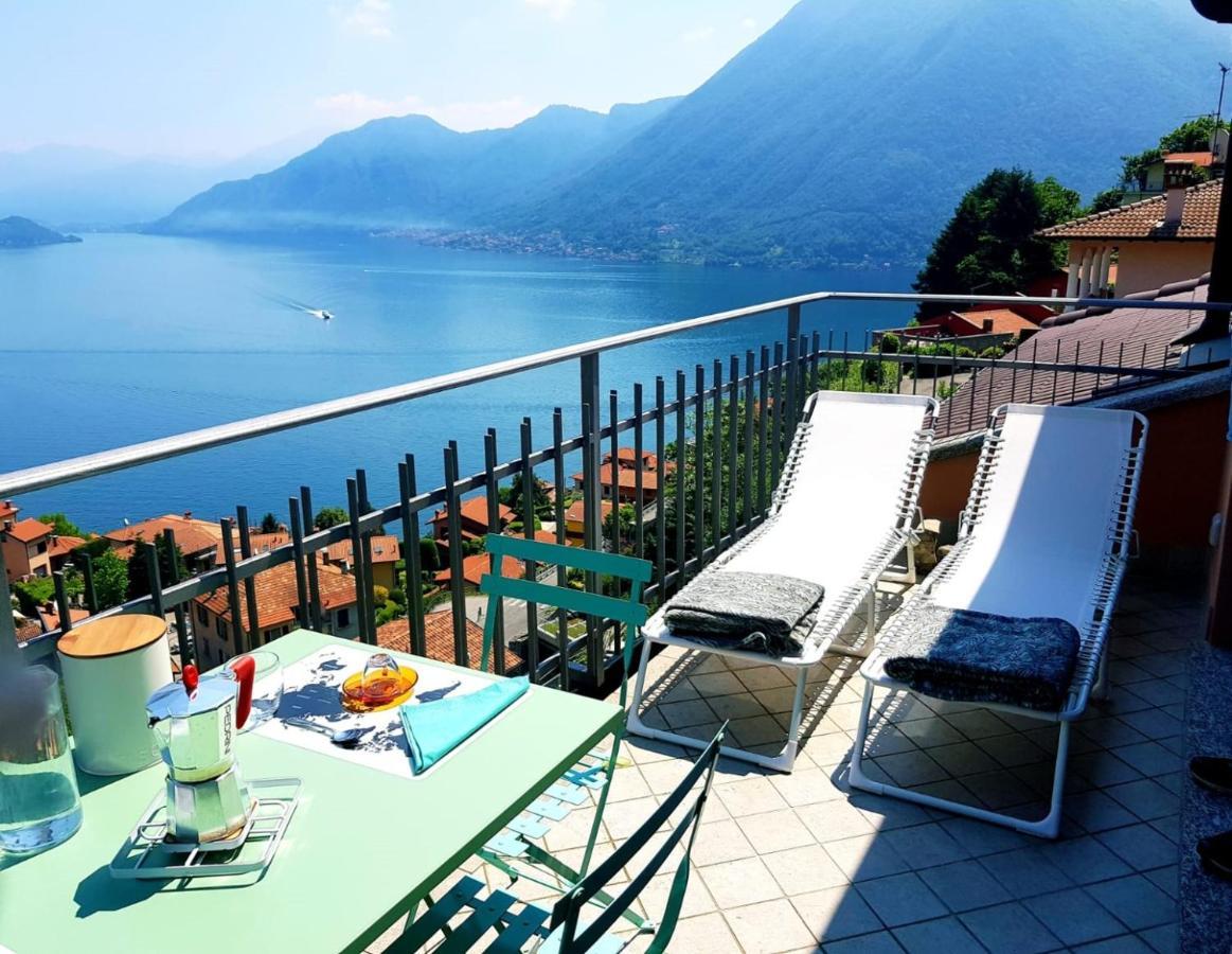 La Rondinella - Loft With Fantastic View On Lake Como Apartment อาร์เจโญ ภายนอก รูปภาพ
