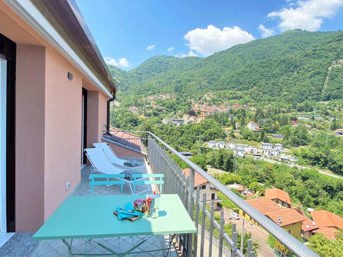 La Rondinella - Loft With Fantastic View On Lake Como Apartment อาร์เจโญ ภายนอก รูปภาพ